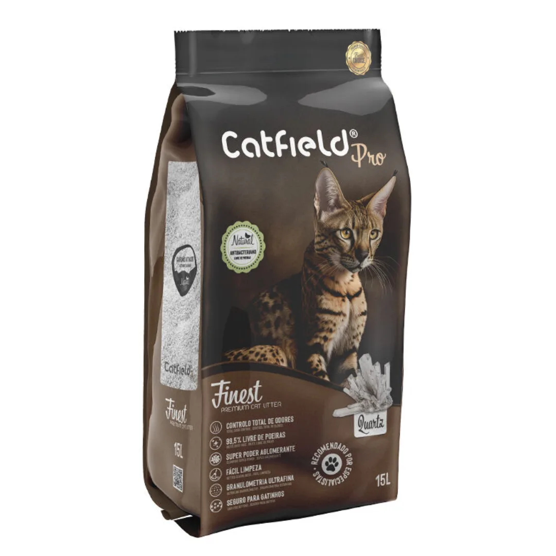 Areia aglomerante Catfield Finest Quartz, 15 L