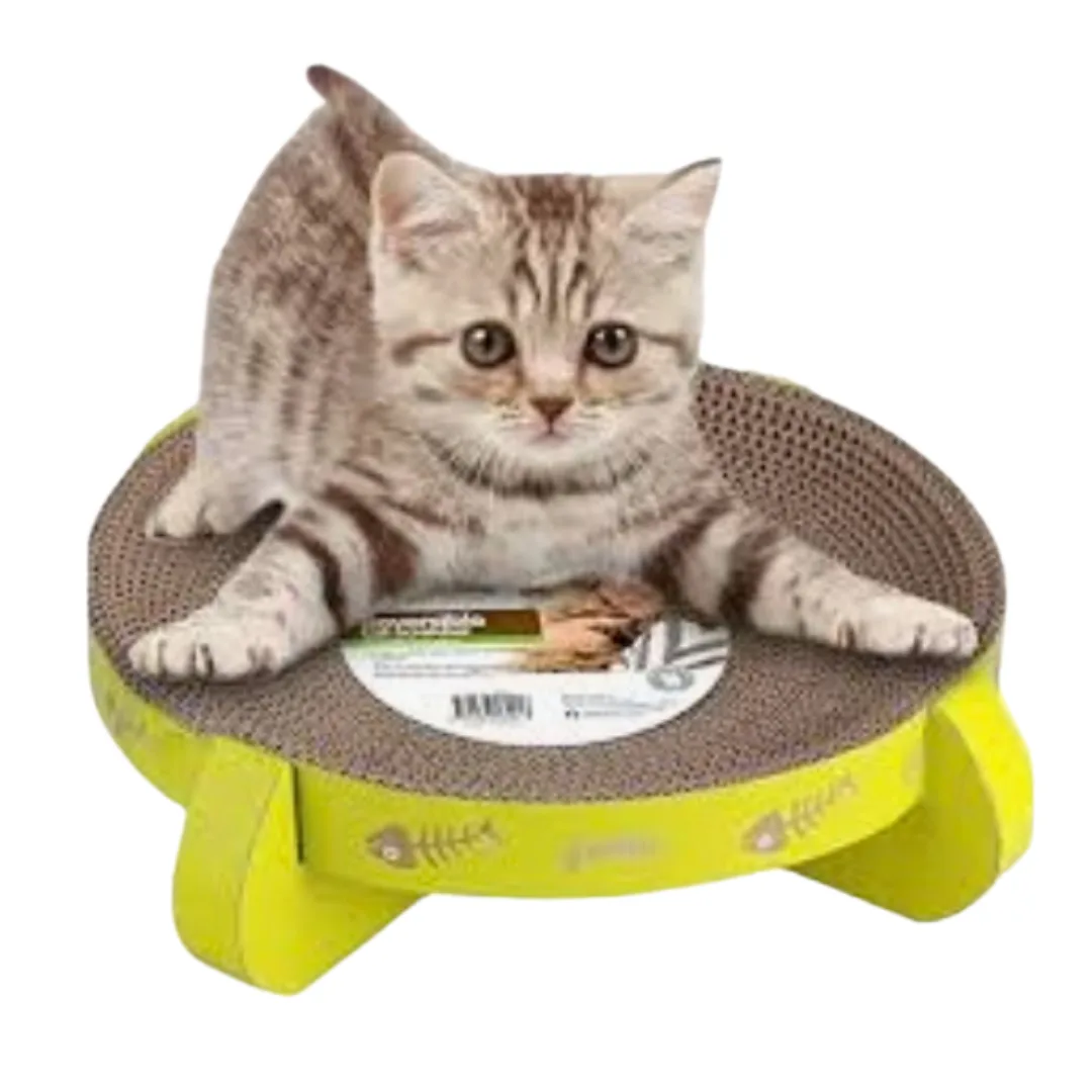 Arranhador reversível em cartão com catnip, 35 cm