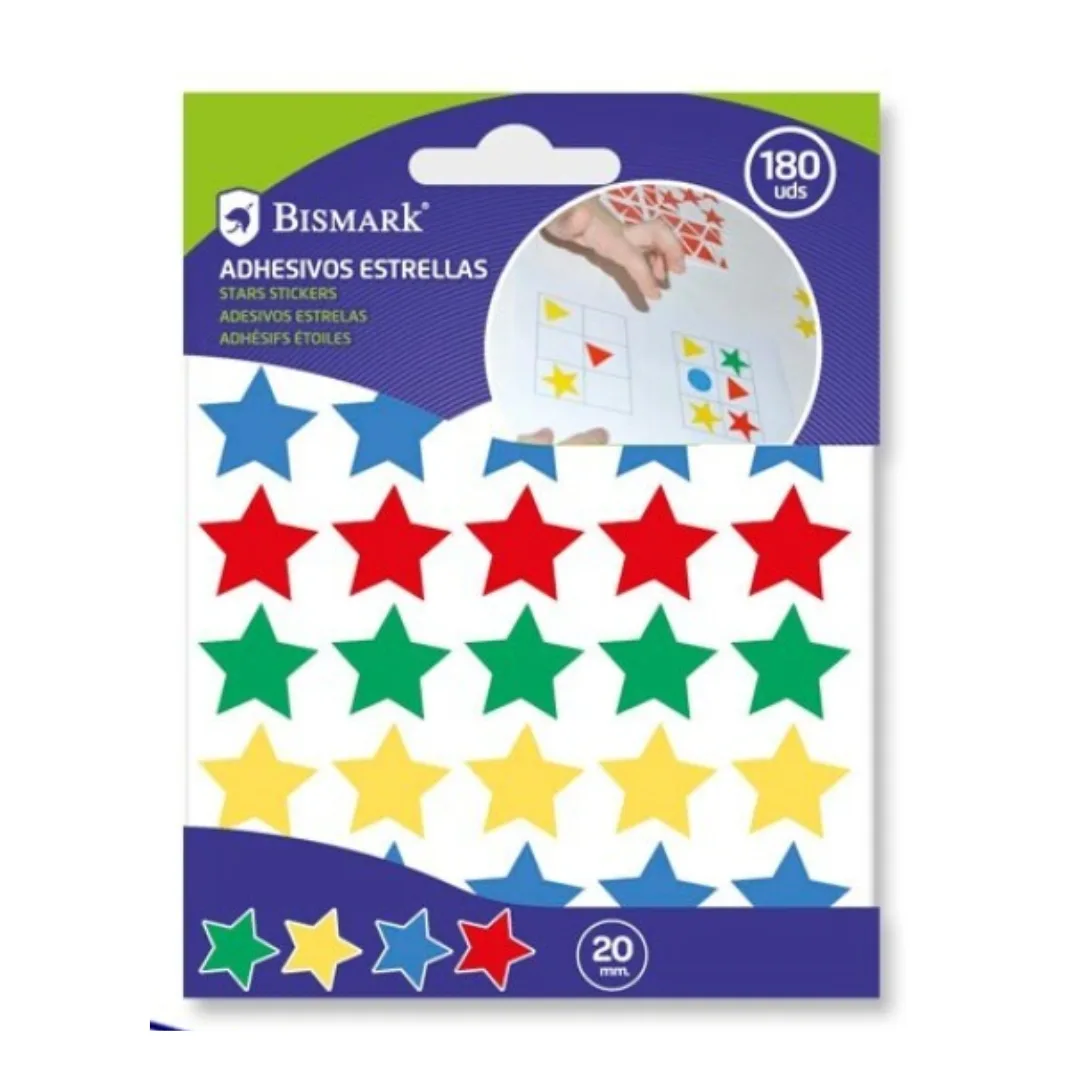 Autocolantes estrelas, 2 cm
