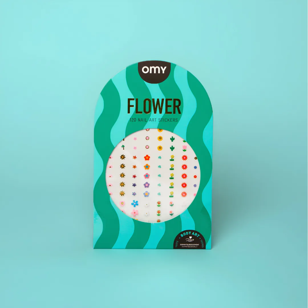 Autocolantes para unhas OMY, flores