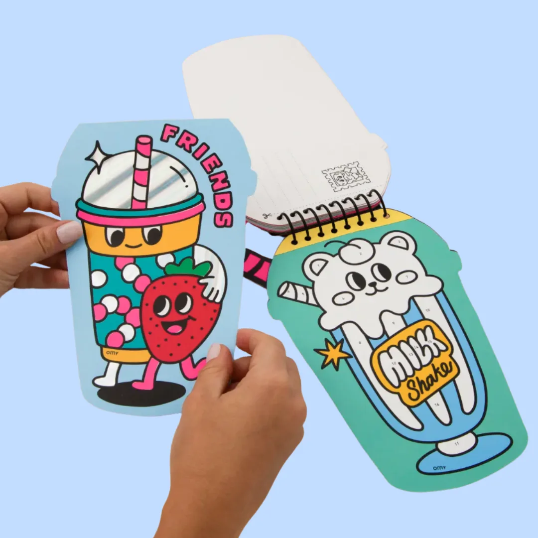Bloco de notas com autocolantes OMY, Bubble Tea