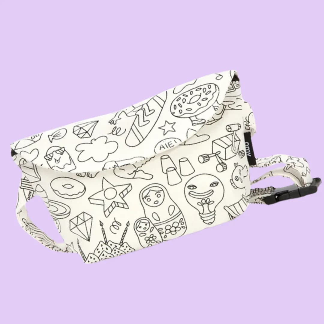 Bolsa de cintura para colorir OMY