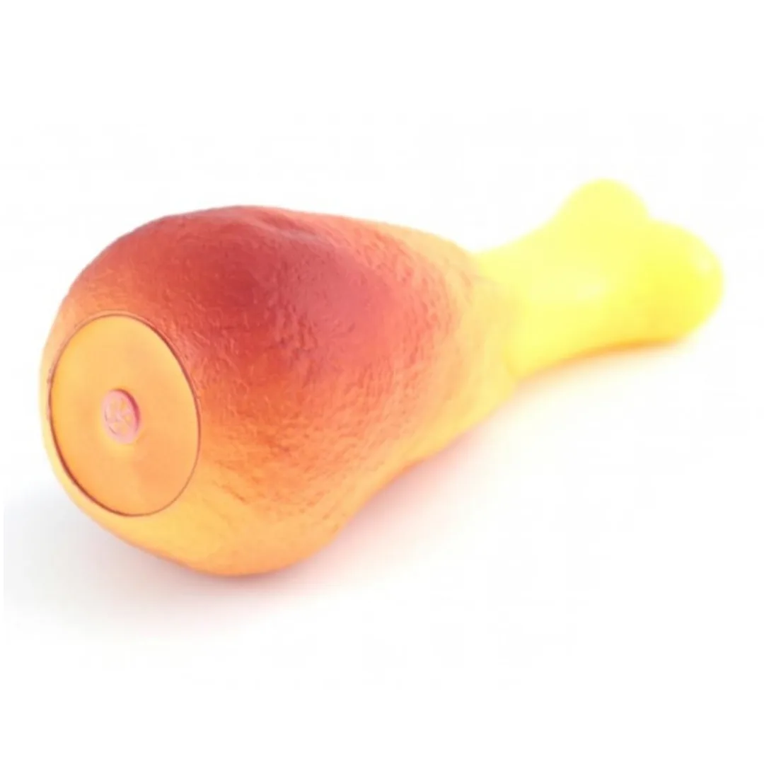 Brinquedo para cão, coxa de frango pequena, 13 x 6 cm