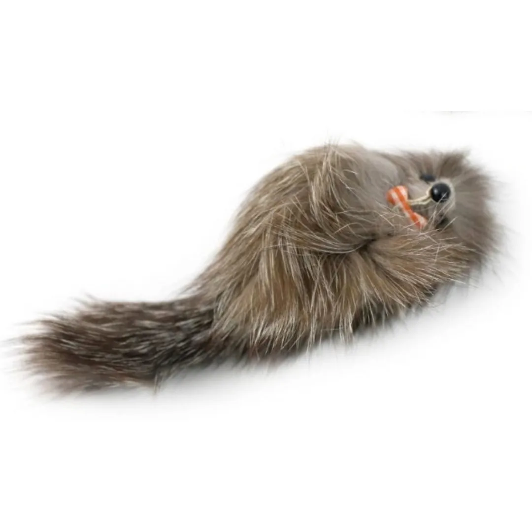 Brinquedo para gato, pelo de raposa, 19 x 3 cm