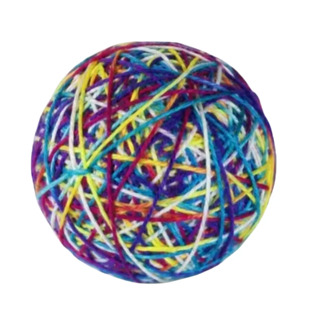 Brinquedo para gato, novelo de linhas, 9 cm