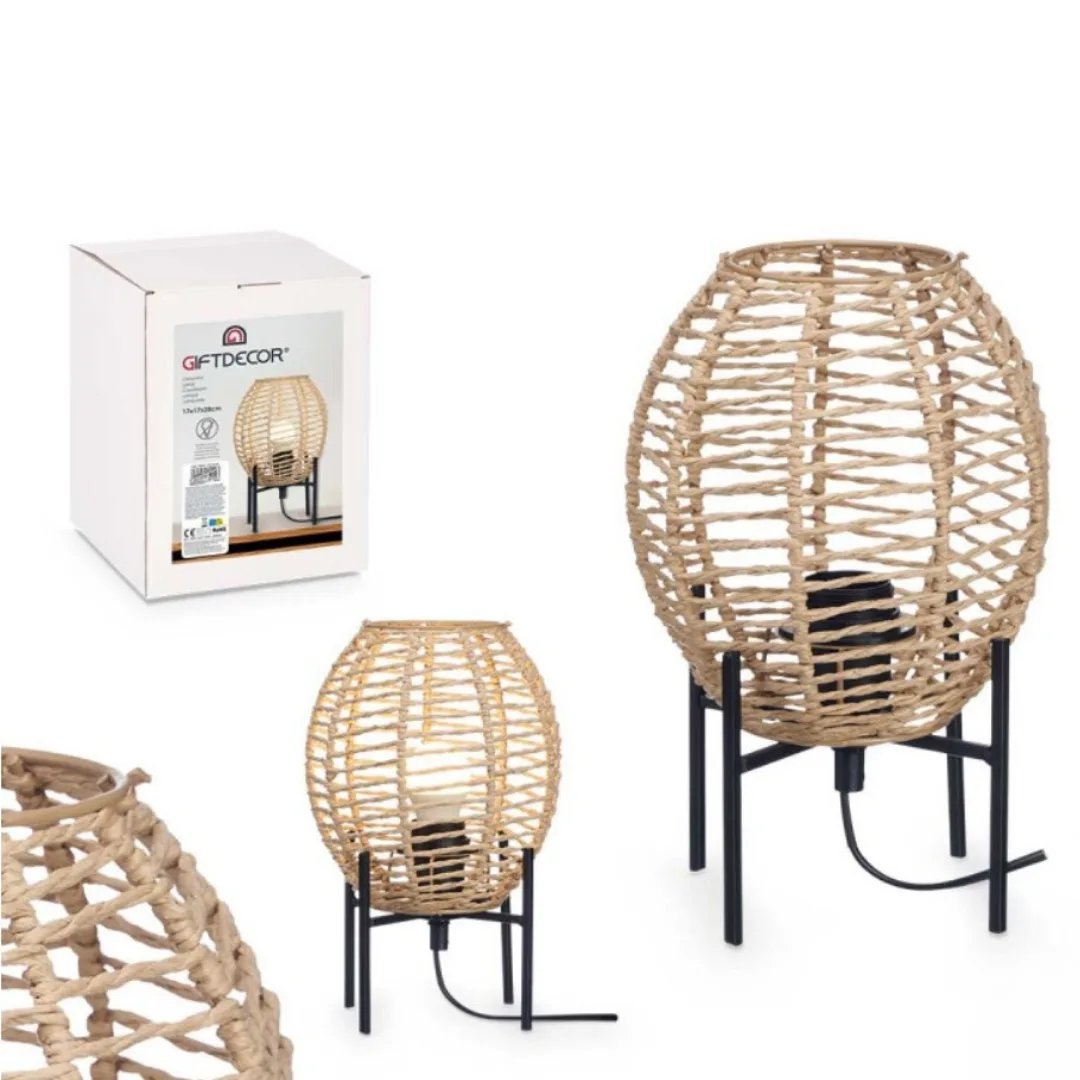 Candeeiro de mesa oval, corda