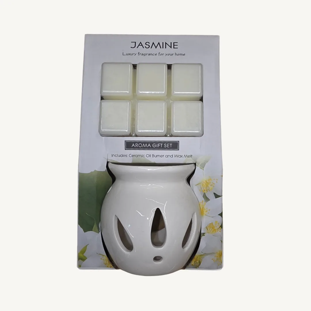 Conjunto de queimador e cera, jasmim