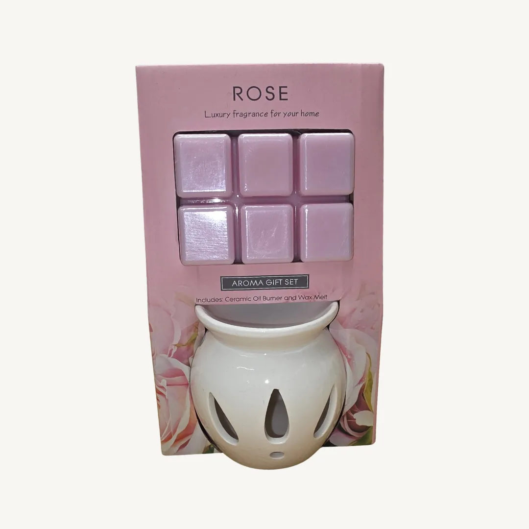 Conjunto de queimador e cera, rosa