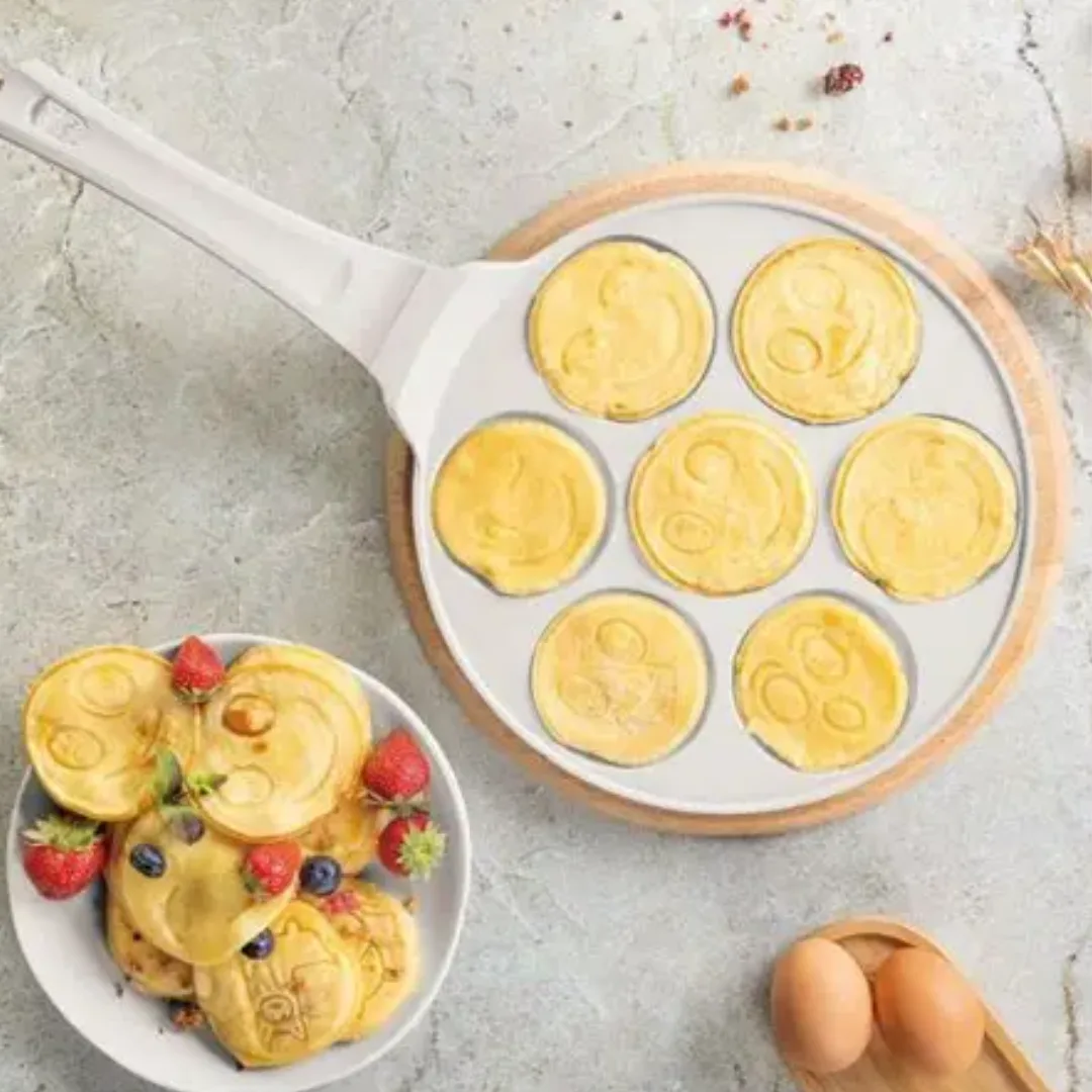 Frigideira de panquecas emoji com 7 cavidades, 26 cm, coleção Sahara