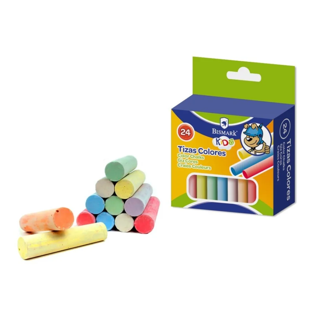Giz de cores Bismark Kids, 24 unidades