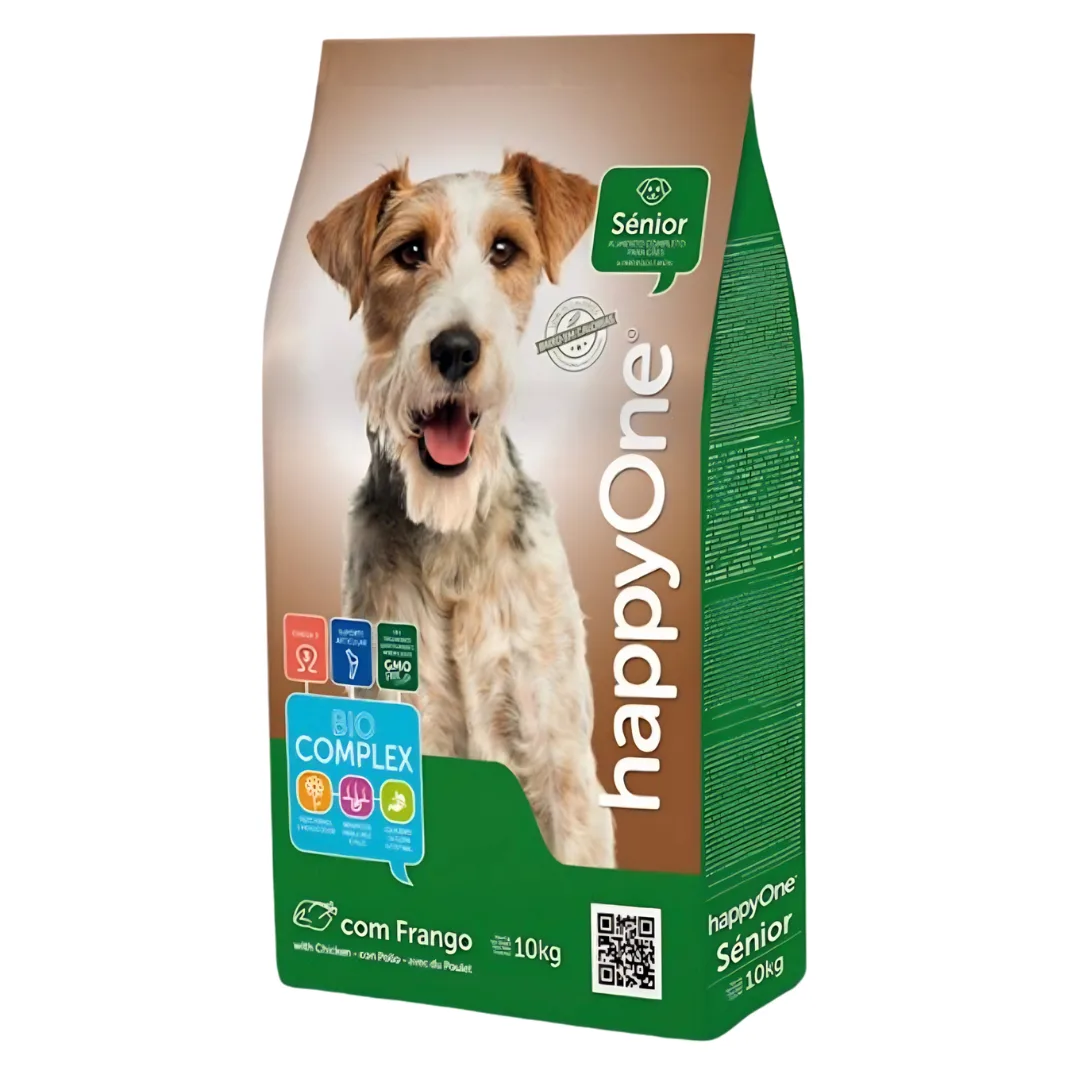 Ração HappyOne cão sénior, 10 kg