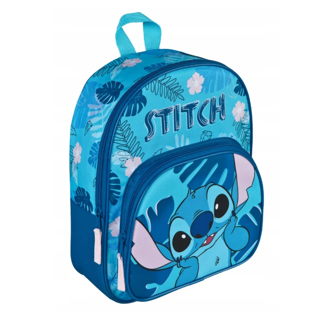 Mochila Lilo & Stitch azul, 2 fechos