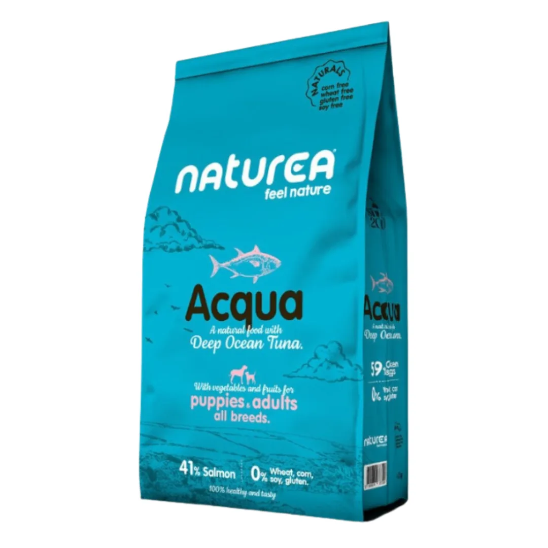 Ração Naturea Acqua, cão de raças pequenas, atum do oceano, 2 kg