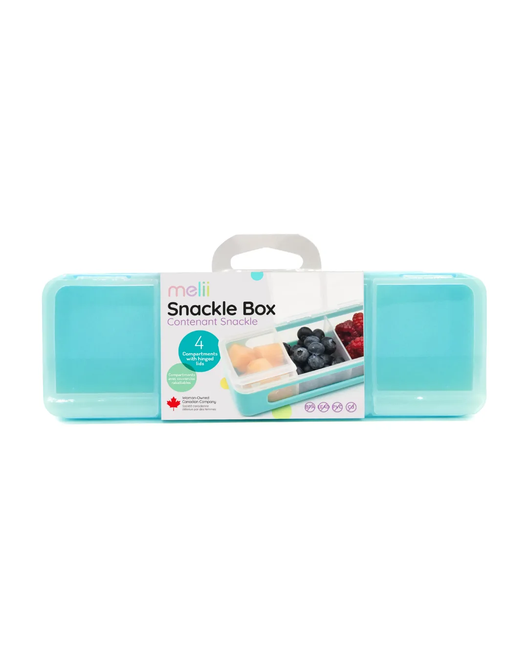 Snackle Box com 4 compartimentos