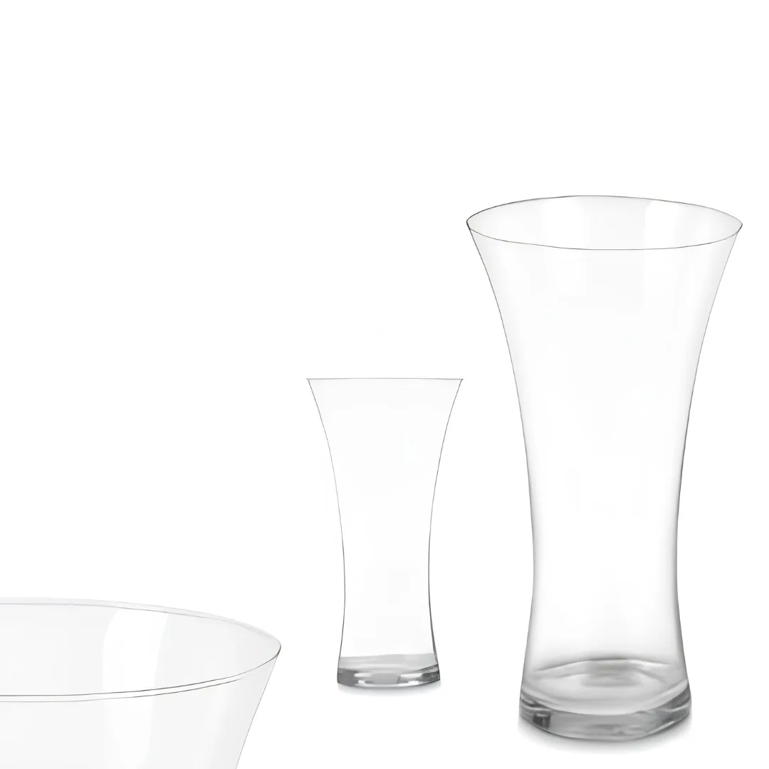 Vaso de vidro largo, 30 cm