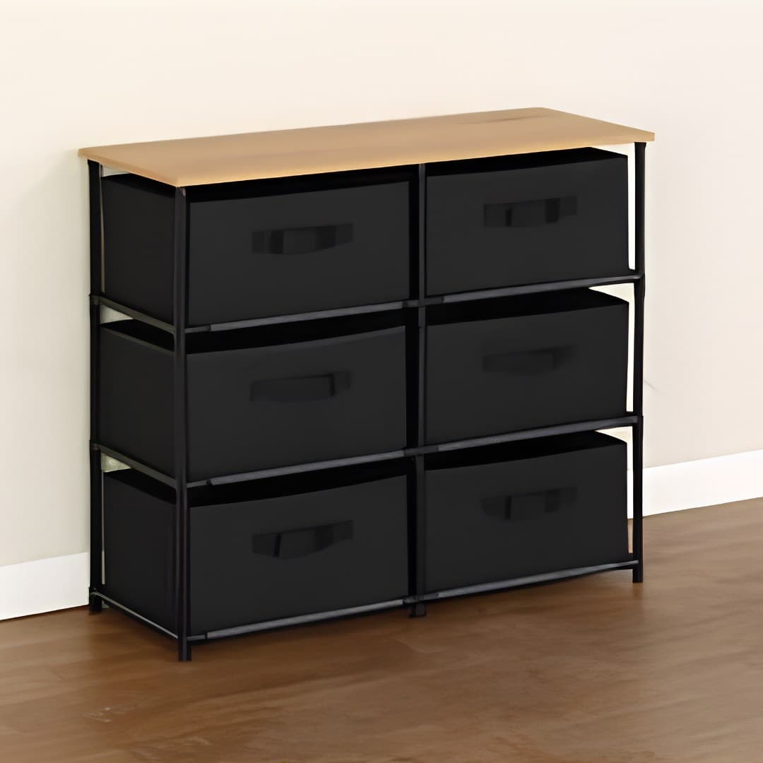 Organizador com 6 gavetas, 75,6 x 30 x 68 cm