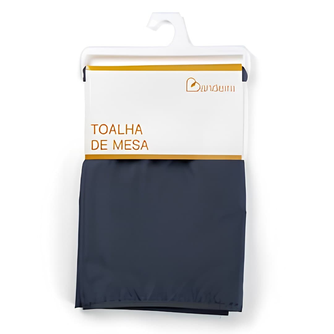 Toalha de mesa anti-nódoas redonda, azul, 140 cm
