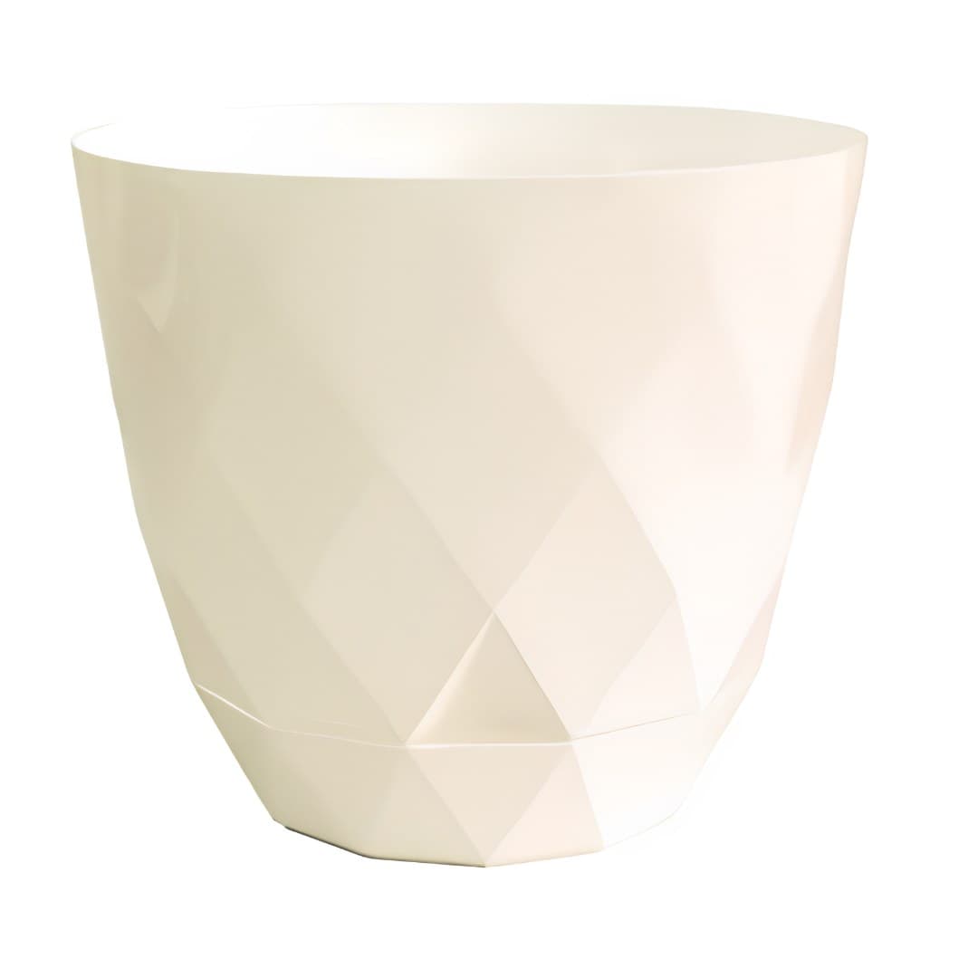 Vaso diamante, bege, ø28 x 24 cm