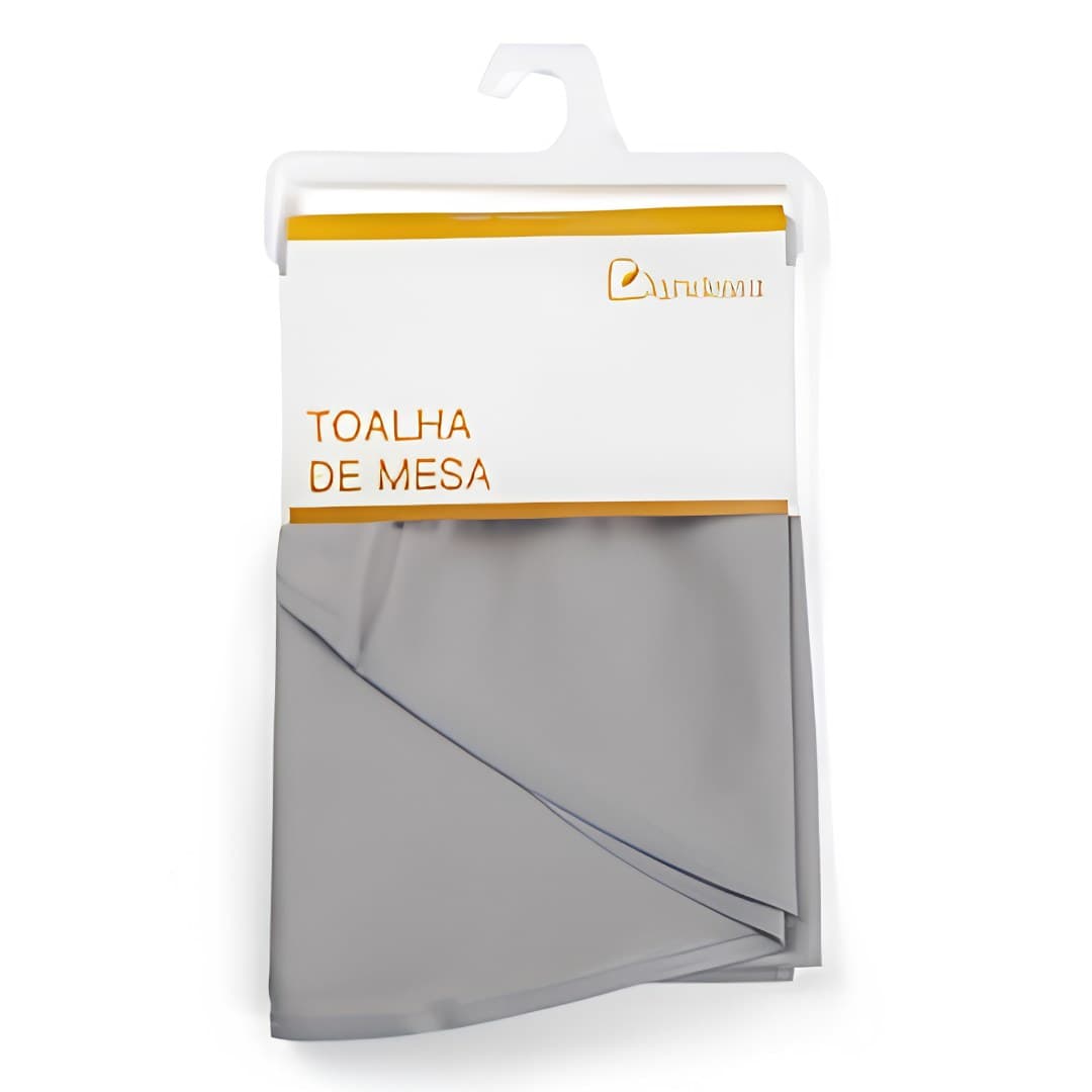 Toalha de mesa antinódoas redonda, cinzenta, 140 cm