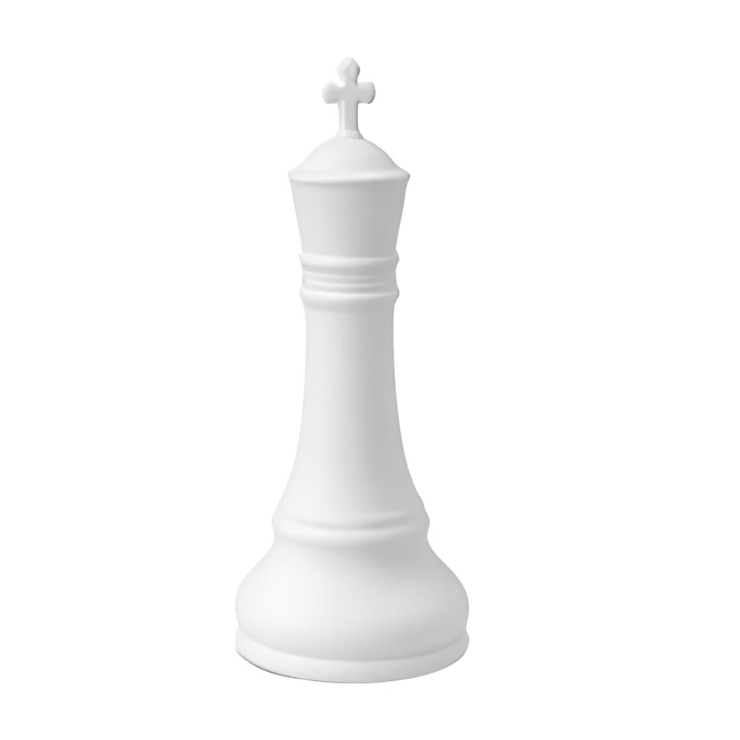 Peça de xadrez de cerâmica, rei, 26 cm