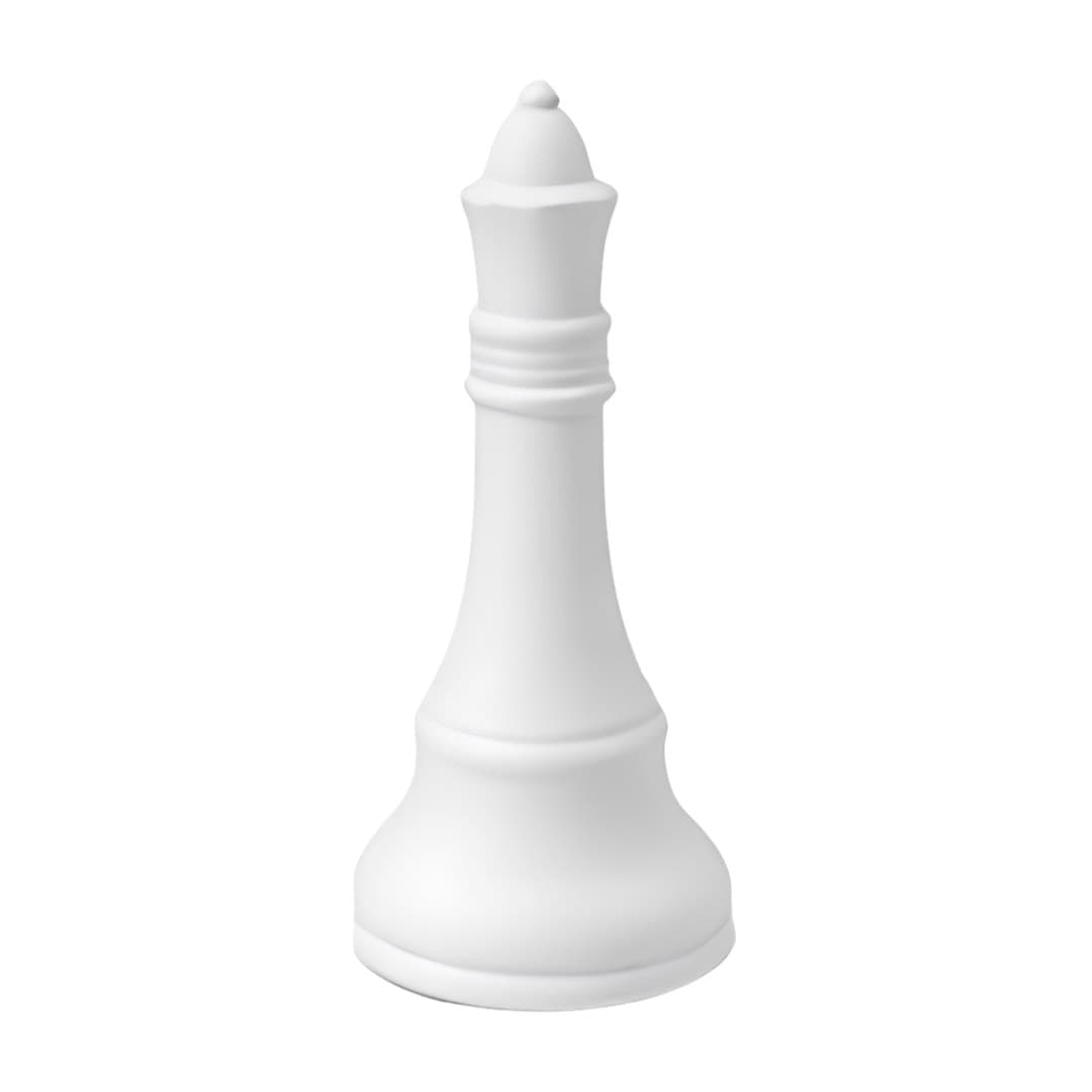 Peça de xadrez rainha em cerâmica, 22 cm