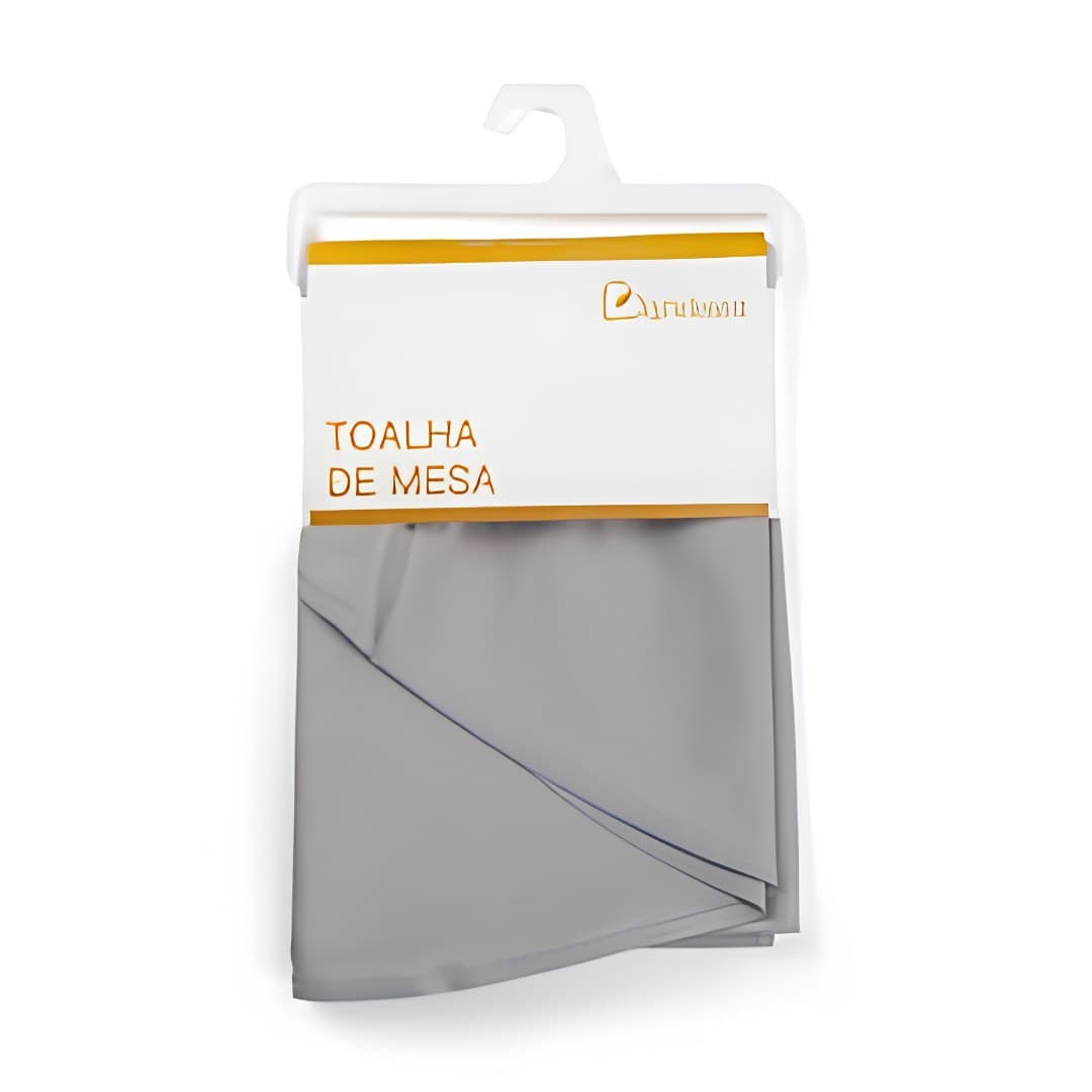 Toalha de mesa antinódoas, cinzenta, 140 x 140 cm