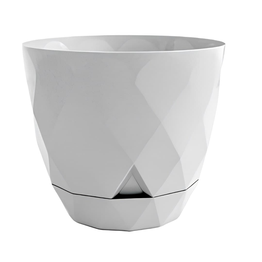 Vaso diamante, cinzento, ø 32,5 x 28,5 cm