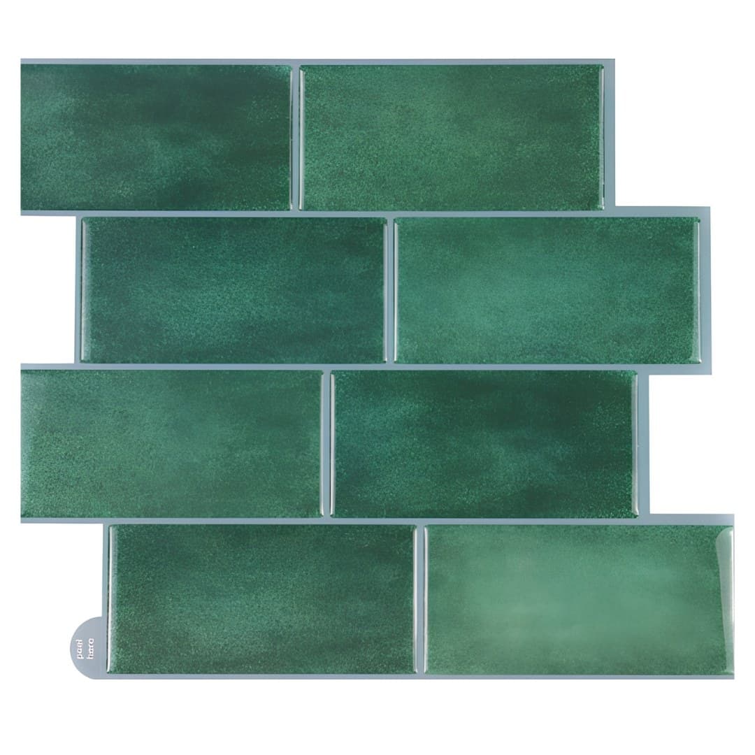Autocolante adesivo Zellige, verde, 30,5 x 25 cm