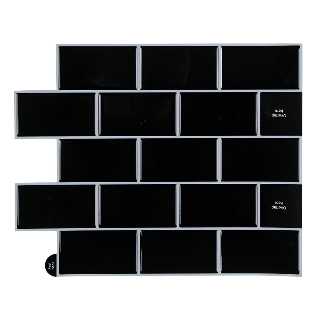 Autocolante adesivo metro preto, 30,5 x 25 cm