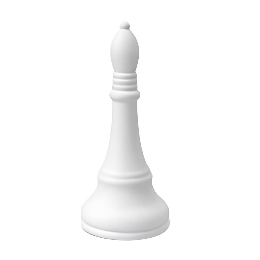Peça de xadrez em cerâmica, bispo, 20 cm