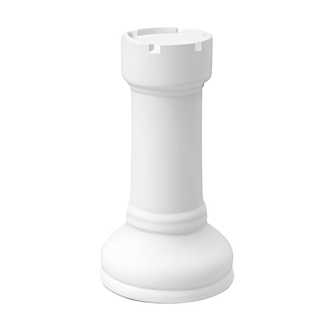 Peça de xadrez torre em cerâmica, 16 cm