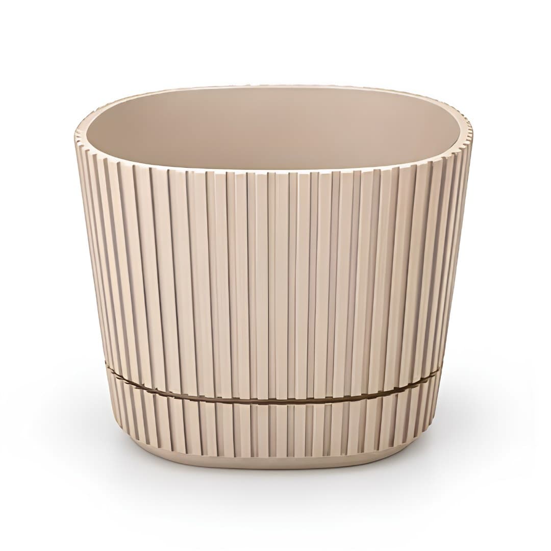 Vaso pera, bege, 16,6 x 16,6 x 15 cm