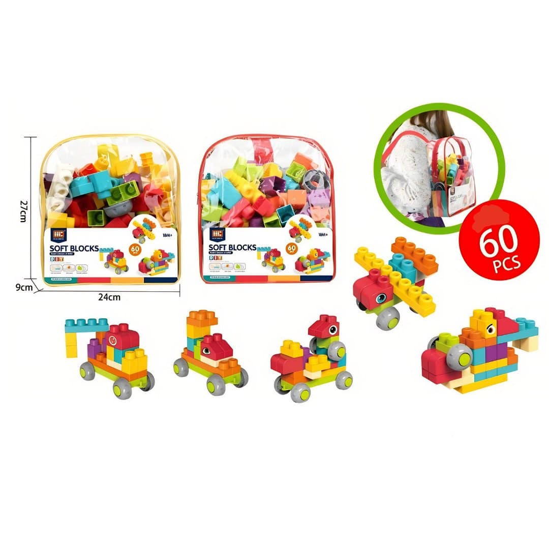 Blocos de construção, 60 peças