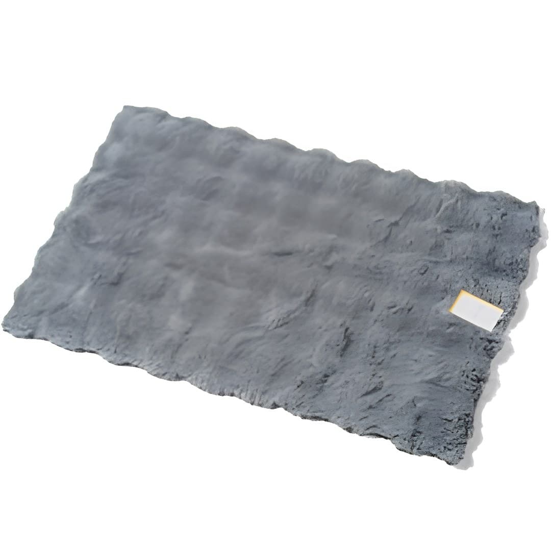 Tapete retangular, cinza, 60 x 90 cm