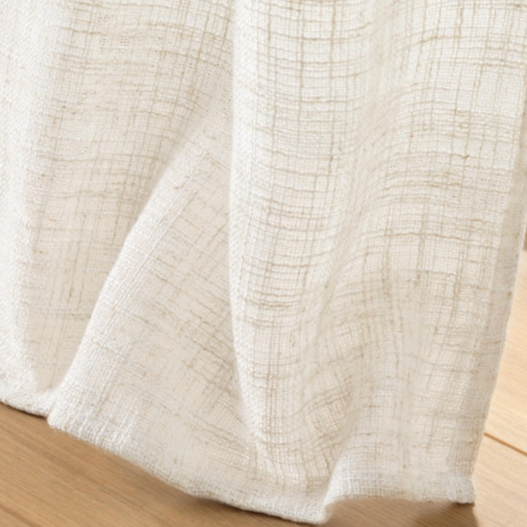 EYELET CURTAIN 140 x 260 CM LINEN-EFFECT FABRIC IGOR U10