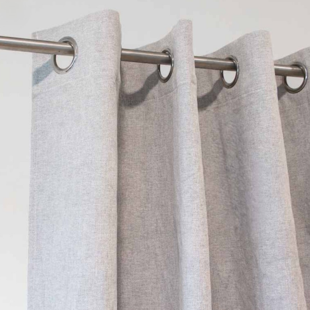EYELET CURTAIN 140 x 260 CM PLAIN POLYESTER SOLINE GRENADE U10