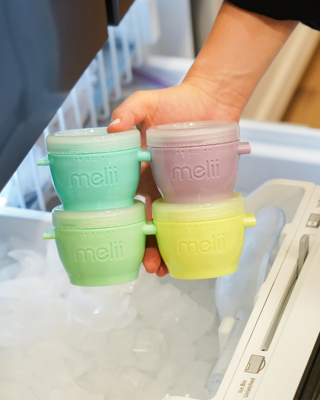 Silicone Containers, set of 4, 120ml Snap & Go MLII