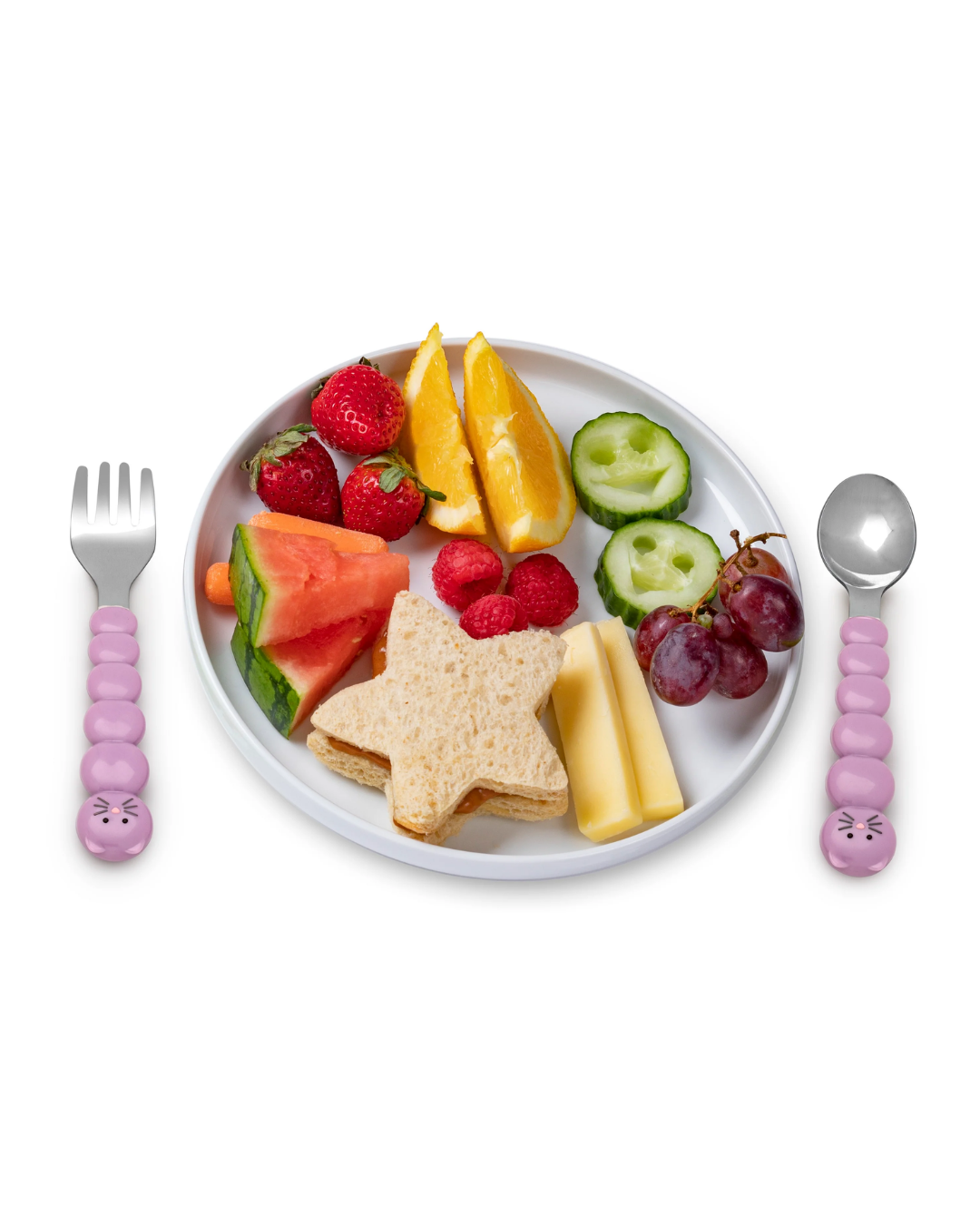 Cj Spoon and Fork Set – Cat and Bulldog, 4-piece set MLII