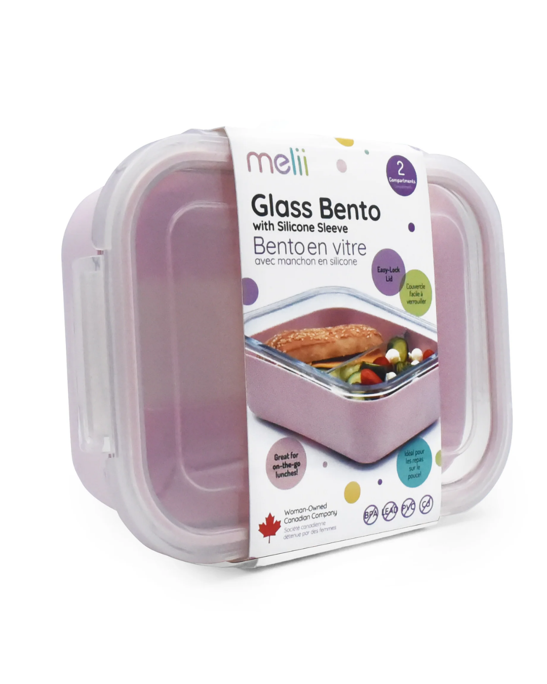 Glass container with silicone lining, 740ml MLII