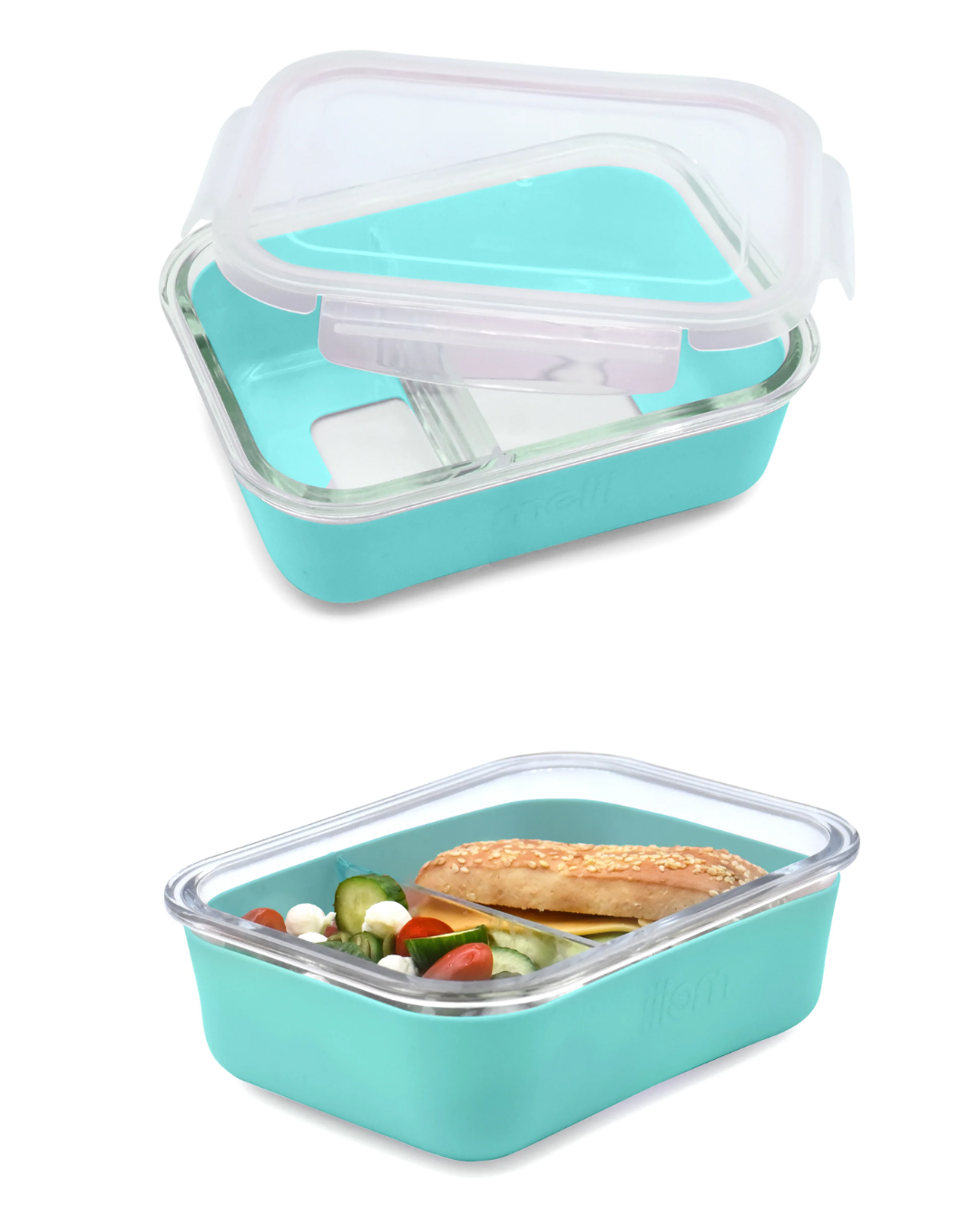 Glass container with silicone lining, 740ml MLII