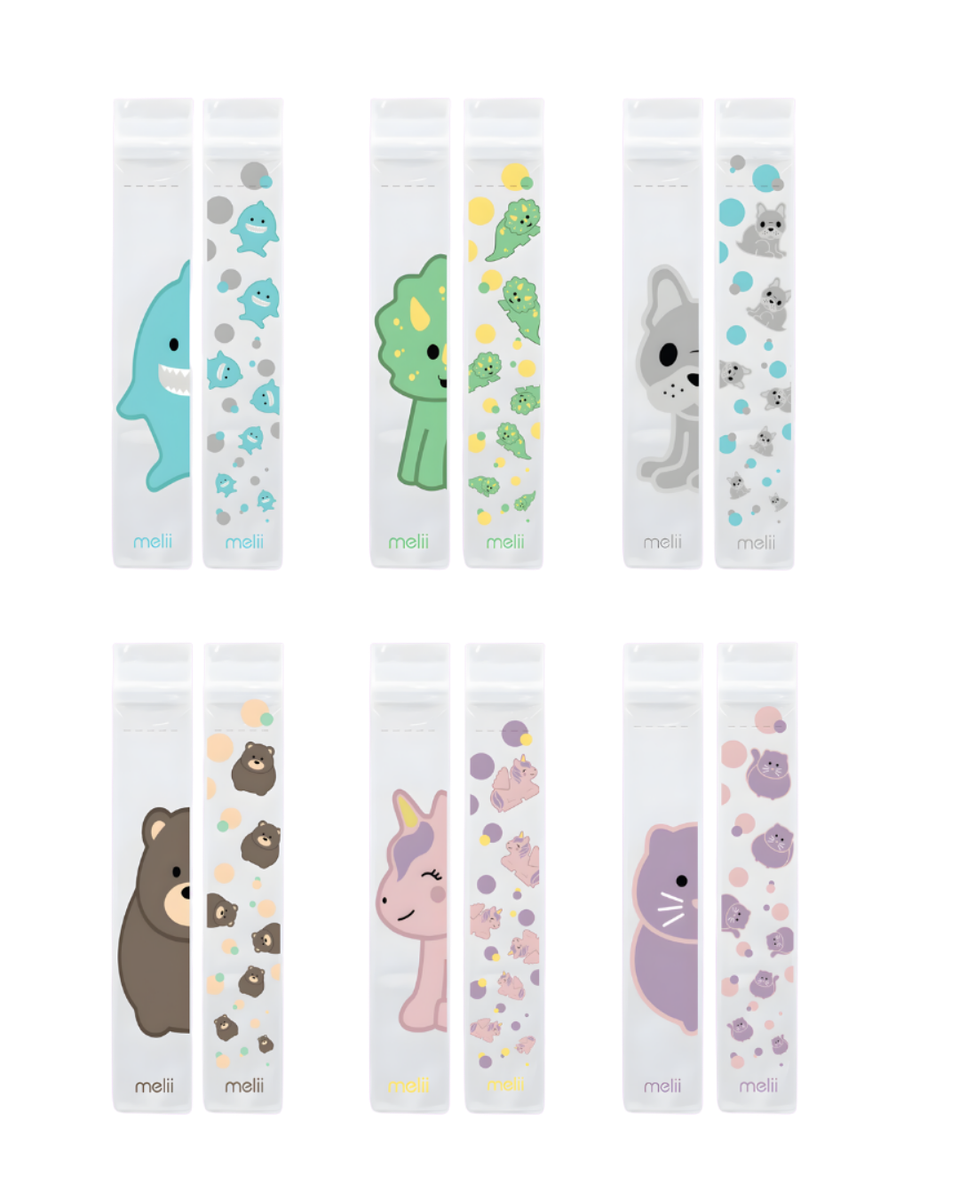 EVA Ice Cream and Yoghurt Tubes – Animal, 12 units, MLII