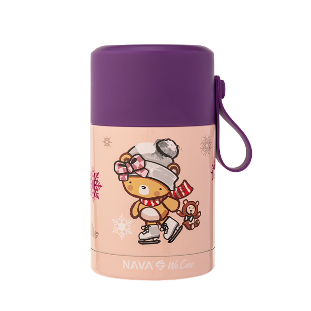 Red lunchbox. Stainless steel. 350ml We Care NV