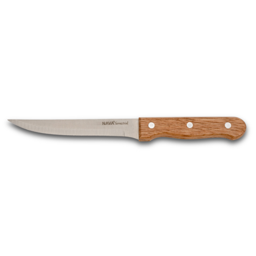 Faca Filetar Inox c/Cabo Mad. 31cm Terr. NV