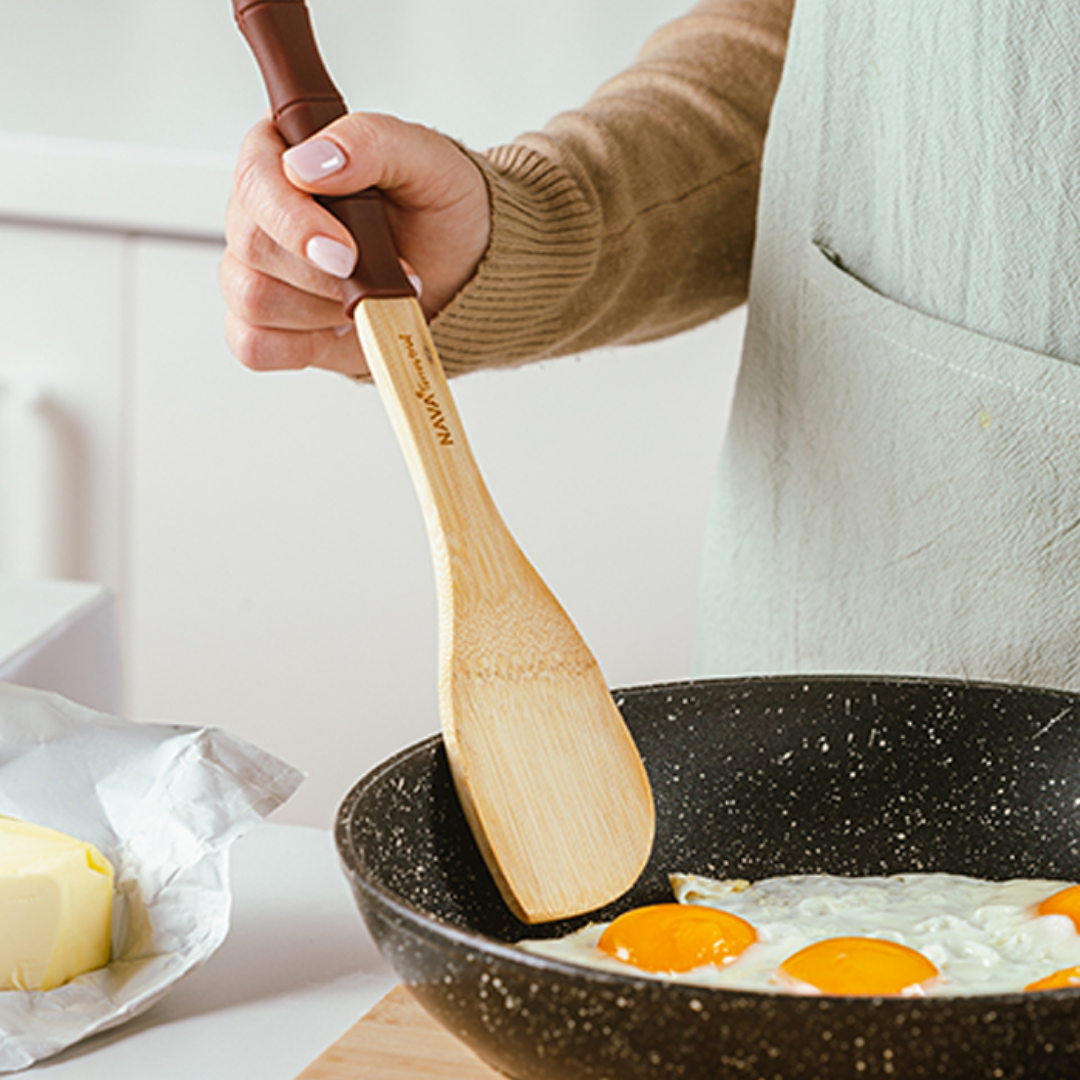 Bamboo Spatula with Silicone Handle, 30.5 cm, Terrest. NV