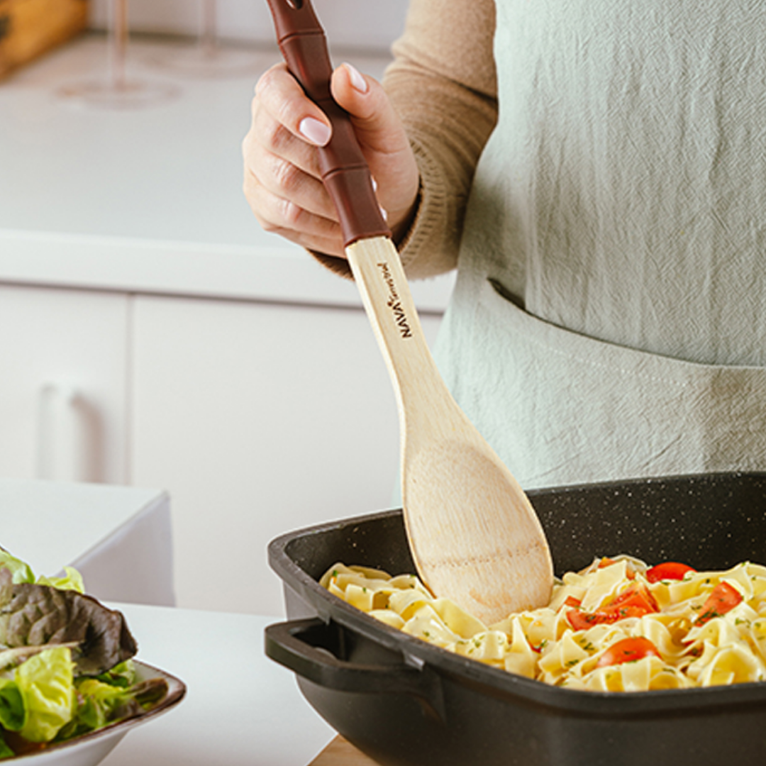 Bamboo Spatula with Silicone Handle, 30.5 cm, Terrest. NV