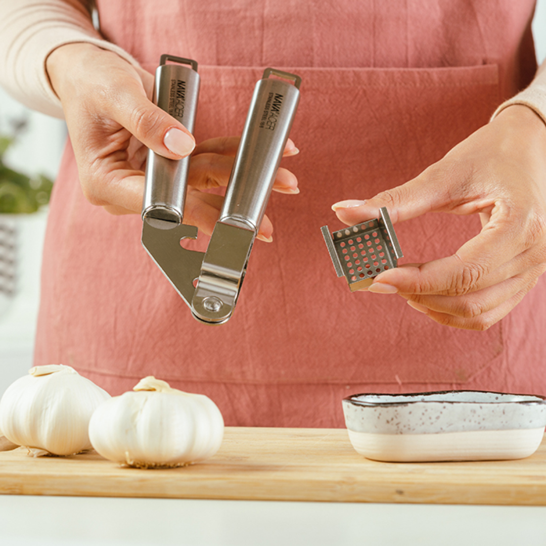 Acer NV 20cm Stainless Steel Garlic Press