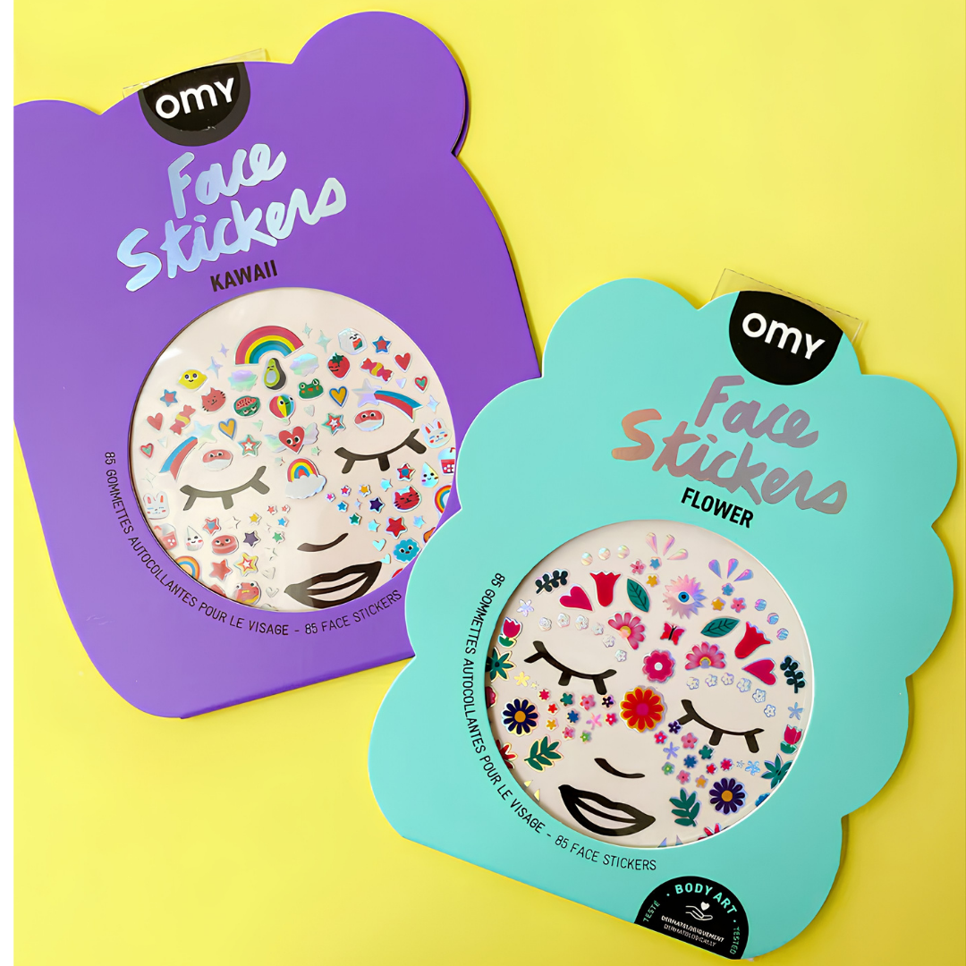 Autocolantes Faciais Flores OMY