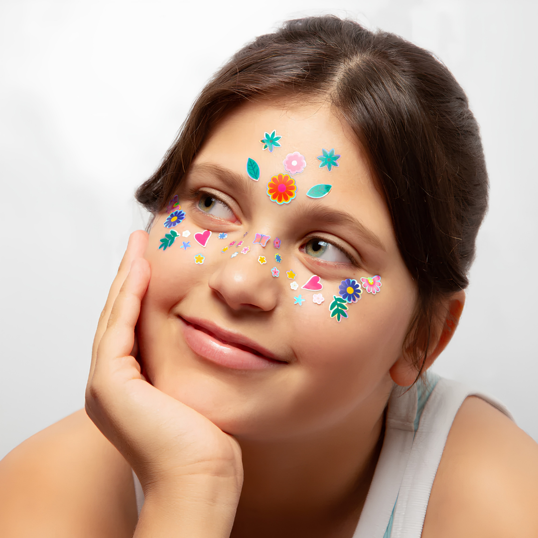 Autocolantes Faciais Flores OMY