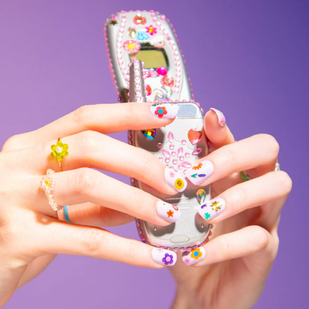 Autocolantes Unhas Art Flores OMY