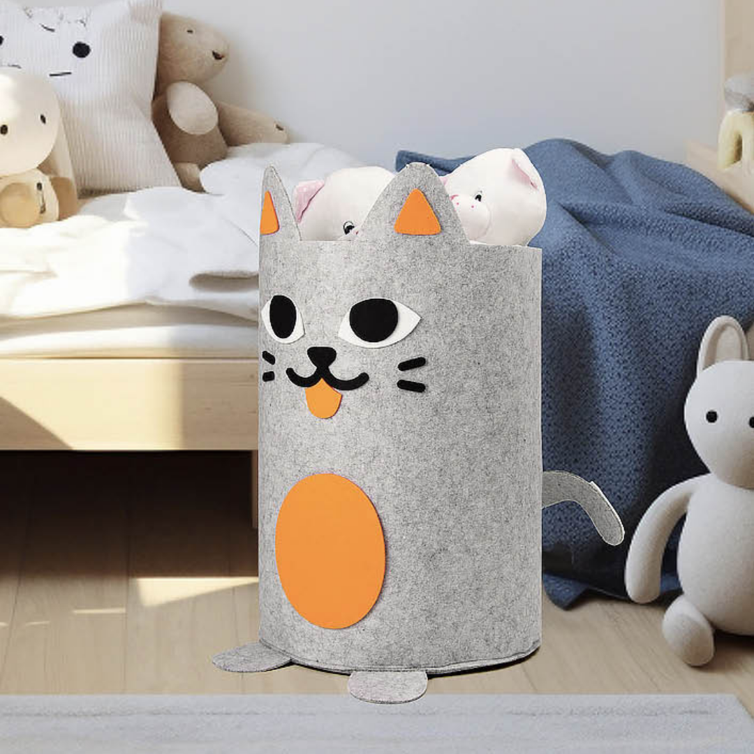 OMY Cat Felt Storage Basket